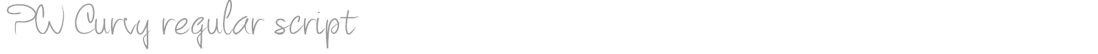 PW Curvy font preview